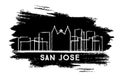 San Jose Costa Rica City Skyline Silhouette. Hand Drawn Sketch