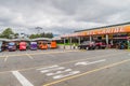 SAN JOSE, COSTA RICA - MAY 14, 2016: View of buses at Gran Terminal del Caribe bus station in the capital San Jos