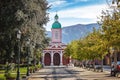 Church in San Jose de Maipo town at Cajon del Maipo - Chile