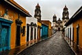 San Jose del Pacifico streets. Cinematic charm of an old Mexican city