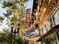 San Jose Improv Comedy Club neon sign, in downtown San Jose, California Royalty Free Stock Photo