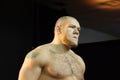 Close-up of NXT Wrestler Lars Sullivan walks to the ring