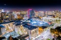 San Jose Skyline at Night Royalty Free Stock Photo