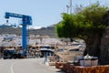 SAN JOSE, SPAIN - 23 MAY 2023 Small port with a berth for ships in a former fishing village called San Jose, Almeria, Spain