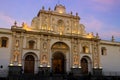 San JosÃÂ© Cathedral dusk in Antigua Guatemala