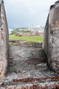 San Juan Coast from Castillo de San Cristobal Wall Royalty Free Stock Photo