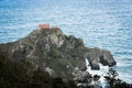 San Juan de Gaztelugatxe chapel on top of cliff Royalty Free Stock Photo