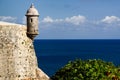 San Juan - El Morro Fortress Sentry Turret Royalty Free Stock Photo