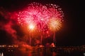 San Juan Fireworks at Badajoz, Extremadura, Spain Royalty Free Stock Photo