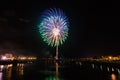 San Juan Fireworks at Badajoz Royalty Free Stock Photo