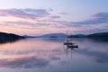 San Juan islands at sunset. Royalty Free Stock Photo