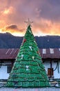 Christmas tree at sunset, Lake Atitlan, Guatemala