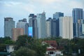 Ortigas skyline building facade in San Juan, Philippines Royalty Free Stock Photo