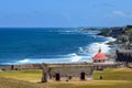 San Juan, Puerto Rico - April 02 2014: View overlooking Santa Maria Magdalena de Pazzis Cemetery Royalty Free Stock Photo