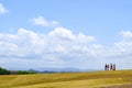 San Juan, Puerto Rico - April 02 2014: Tourists making their way downhill