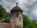 San Juan, Puerto Rico Caribbean coast along Paseo de la Princesa Royalty Free Stock Photo