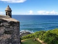 San Juan, Puerto Rico historic Fort San Felipe Del Morro. Royalty Free Stock Photo