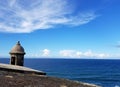 San Juan, Puerto Rico historic Fort San Felipe Del Morro. Royalty Free Stock Photo