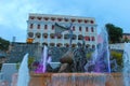 Fountain Paseo de la Princesa in old San Juan, Puerto Rico. Royalty Free Stock Photo