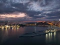 San Juan Puerto Rico Nov 16, 2021 Beautiful Sunset A View From Cruise Port