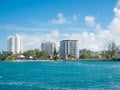 San Juan, Puerto Rico skyline on Condado Beach