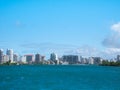 San Juan, Puerto Rico skyline on Condado Beach