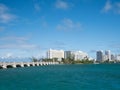 San Juan, Puerto Rico skyline on Condado Beach