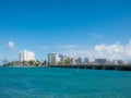 San Juan, Puerto Rico skyline on Condado Beach