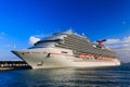 Carnival Vista cruise ship docked in San Juan, Puerto Rico Royalty Free Stock Photo