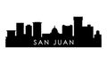 San Juan skyline silhouette.