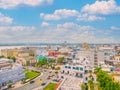 Panoramic View of the cityscape of Old San Juan in Puerto Rico, viewed from the San Cristobal Castle Royalty Free Stock Photo