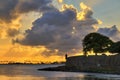 San Juan wall sunset