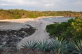 San Juanillo beach on both sides, Nicoya Peninsula, Costa Rica