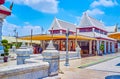San Lak Mueang City Pillar Shrine courtyard with pavilions, Bangkok, Thailand