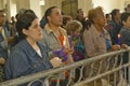 San Lazaro Catholic Church and people praying in El Rincon, Cuba