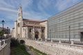 San Lesmes Abad Church and the Public Library in the Burgos city, Spain.