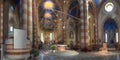 San Lorenzo cathedral interior. Royalty Free Stock Photo