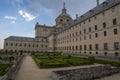 View of garden of monastery of el escorial