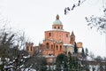 San Luca Bologna winter snow