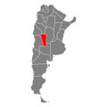 San Luis of Argentina map symbol shape, travel web icon vector illustration Royalty Free Stock Photo