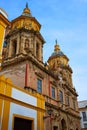 San Luis church facade in Seville of Spain