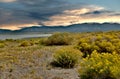 Sunset over San Luis State Wildlife Area in Mosca, Colorado Royalty Free Stock Photo