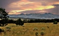 Sunset over San Luis State Wildlife Area in Mosca, Colorado Royalty Free Stock Photo