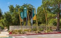 Name of university at south entrance, San Luis Obispo, CA, USA