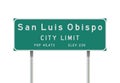 San Luis Obispo City Limit road sign