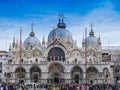 San Marco Cathedral or Basilica Domes. Venice, Italy