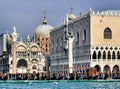 San Marco church and Doge Palace, Venice Royalty Free Stock Photo
