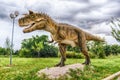 Carnotaurus dinosaur inside a dino park in southern Italy