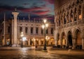San Marco at night Royalty Free Stock Photo