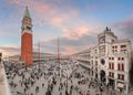 San Marco square, air view, Venice Royalty Free Stock Photo